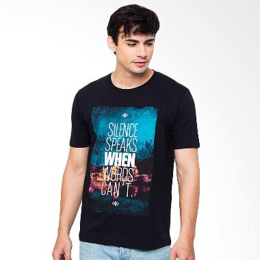 Moving Blue Silence Speaks 4720 T-Shirt - Black