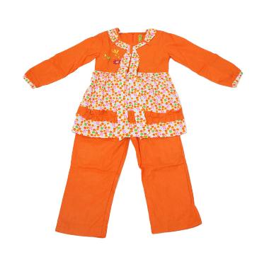 Namuslimah Kecil CMB-5 Baju Muslim Anak - Orange