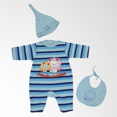 Nathanie Cuddles Jungle Blue Jumpsu ...