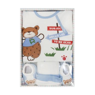Nathanie Bear Blue Baby Gift Set [B ...