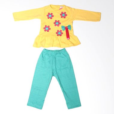 Nathanie Baby Peplum Flower Yellow ...