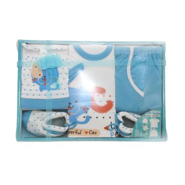 Nathanie Cheerful Cat Baby Set Blue ...