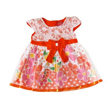 Nathanie Baby Garden Dress Anak - Orange