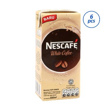 Jual Nescafe White Coffee UHT Kopi Instan [200 mL/6 pcs 