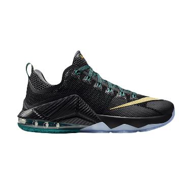 Nike Lebron XII Low Hitam Sepatu Basket