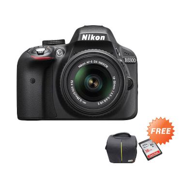 Hot Deals - Nikon D3300 18-55mm VR ... LR + 2 Unit Sandisk 16 GB