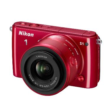 Nikon 1 S1 10-30mm Kamera Mirrorless - Merah