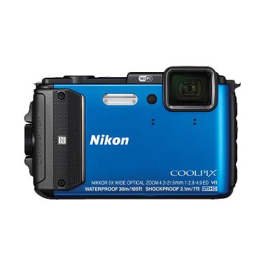 Nikon Coolpix AW130 Blue Kamera Pocket [16 MP]