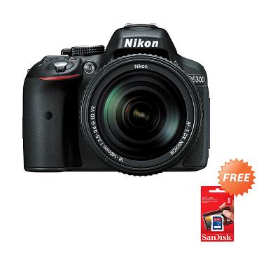 Nikon D5300 Kit 18-140mm VR DSLR - ... Memory 16GB + Screenguard