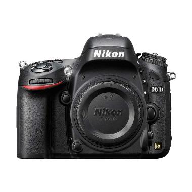 Nikon D610 Body Only Kamera DSLR - Black + Free LCD Screen Guard