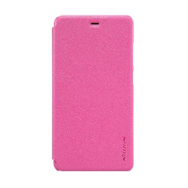 Nillkin Sparkle Flip Cover Casing for Xiaomi Mi4s or Mi 4s - Rose Red
