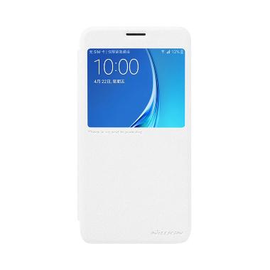 Nillkin Sparkle Leather Casing for Samsung Galaxy J7 2016 or J7108 – Putih