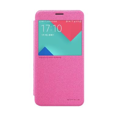 Nillkin Sparkle Leather Casing for Samsung Galaxy A9 or A9000 - Pink