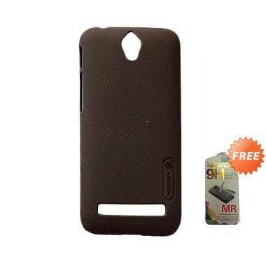 Nillkin Super Frosted Shield Hardcase Casing for Asus Zenfone Go ZC451TG - Coklat + Free Tempered