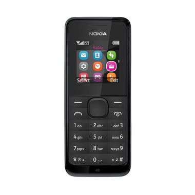Nokia 105 Handphone - Black