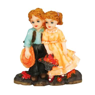 Gallery of Ohome Pajangan 3d Vintage Keramik Poly Boy Patung Hadiah Kado Decor Ev Sp 3935