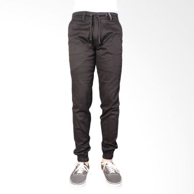 Oliveinch Jogger Panst Black Celana ...