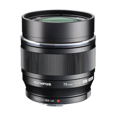 Olympus M.Zuiko Digital ED 75mm f-1.8 Lensa Kamera - Black