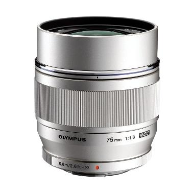 Olympus M Zuiko Digital ED 75mm f-1.8 Lensa Kamera - Silver
