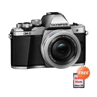 Olympus OM-D E-M10 mark II 14-42 Ka ... - Silver + Free SDHC 16GB