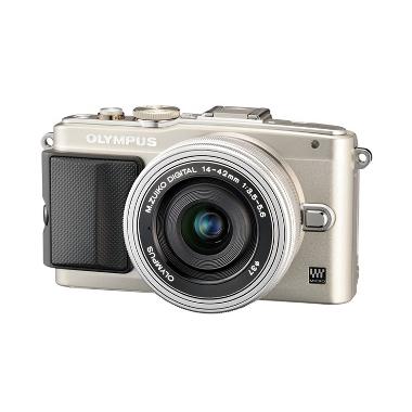 Olympus Pen E-PL6 Kit Lens 14-42mm II R Kamera Mirrorless - Silver + Free Memory Flash Air 16GB