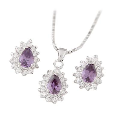 Omomart RKL7021 - Aksesoris Kalung Fashion Zircon Set
