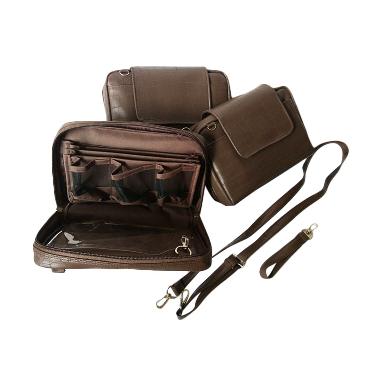 Jejo Dompet HP Kartu TAB Crocodile Coklat Tua