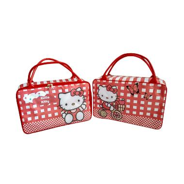 Jejo Travel Bag Koper Tas Anak Hello KItty Merah