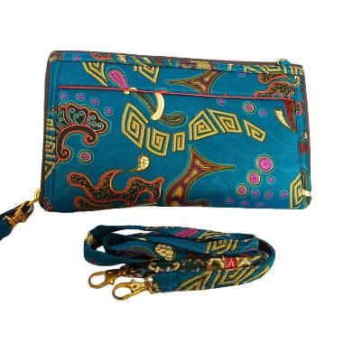 Orange's Dompet HPO Batik Tali Panjang Biru