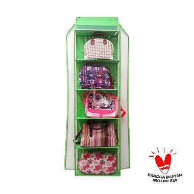 Jejo HBOZ Hanging Bag Zipper Organizer Rak Tas Gantung Zipper - Hijau