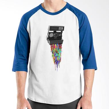 Ordinal Camera Pixel Raglan Kaos Pria