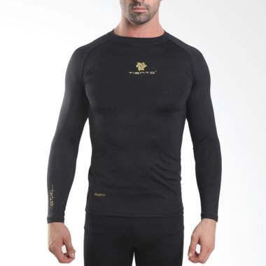 Jual Tiento Baselayer Rash Guard Compression Black Gold 