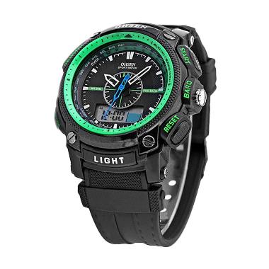 Ohsen Digital Sport Watch Jam tangan Pria - Hitam Hijau Hitam