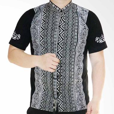 Ormano Pendek Eksklusif N39 Baju Koko Muslim - Hitam
