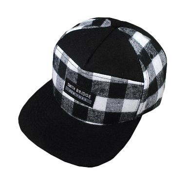 Ormano Baseball Snapback Smith Bridge Topi - Hitam Putih Semua Ukuran Hitam