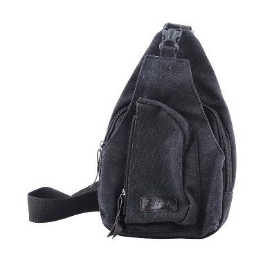 Ormano Bodypack Bag Tas Selempang Pria - Hitam Hitam