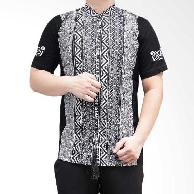 Ormano Eksklusif N40 Baju Koko Muslim Pendek - Hitam
