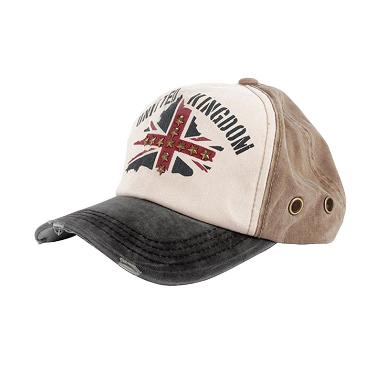 Ormano Topi Baseball Snapback Cap UK - Coklat Biru