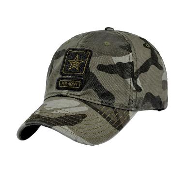 Ormano Fashion Snapback Star US Army Topi - Hijau Loreng