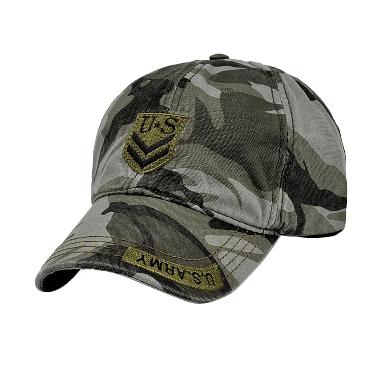 Ormano Fashion Snapback US Army Arrow Cap - Hijau Loreng