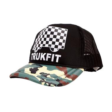Ormano Topi Hip Hop Snapback Truckfit Army Cap - Hitam