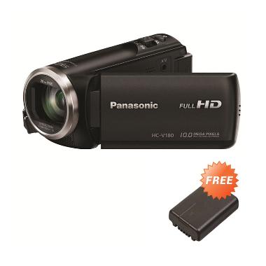 Panasonic HC-V180GA-K Camcorder + Free Battery Original
