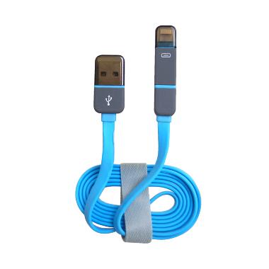 jual panzer line 2 in 1 lightning and micro usb kabel data biru harga kualitas jual panzer line 2 in 1 lightning and micro usb kabel data biru harga kualitas