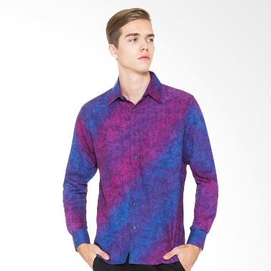 Jual Parama Batik Iris Slim  Fit  Kemeja Lengan  Panjang  
