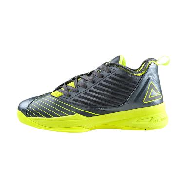 PEAK Soaring Low Series E51011A Abu Kuning Sepatu Basket