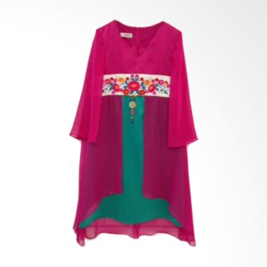 PMC Sifon Fanta Saten Tosca Fuschia Baju Muslim Anak Perempuan                                                                  