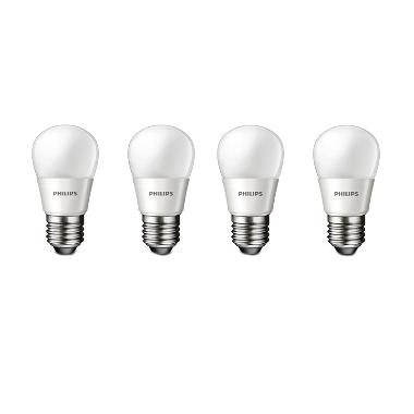 Philips Bulb P45 Lampu LED - Warm White [3.5 Watt/4 Buah]