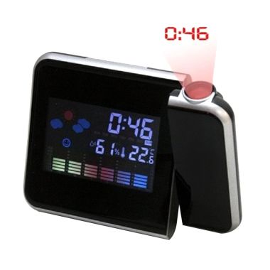 Pixel99 Projection Alarm Clock - Black