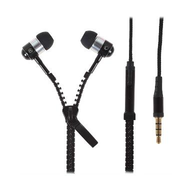 Jual Premium Zipper Hitam Headset [High Quality] Online 