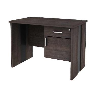 Prissilia Eins Office Table Dark Oak Meja Kantor
